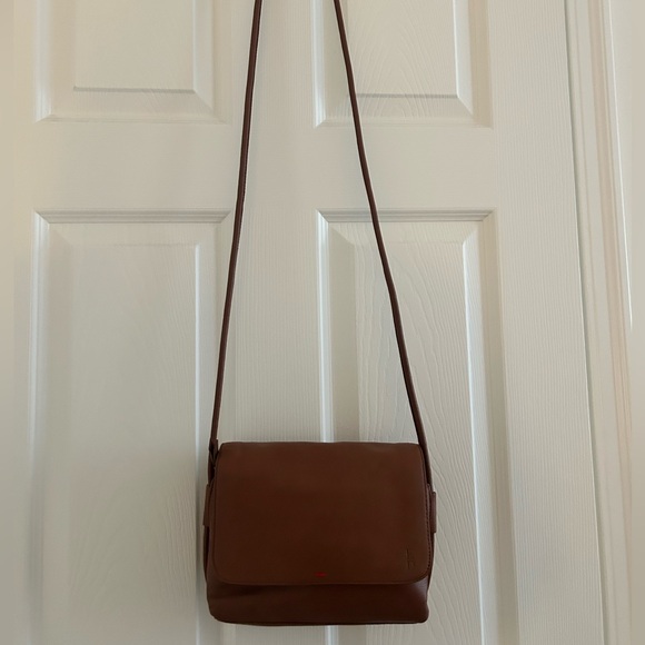 Ellen Degeneres Brown Leather small crossbody, used great condition - Picture 3 of 4